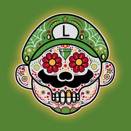 Dia De Los Marios (Luigi) T-Shirt thumbnail