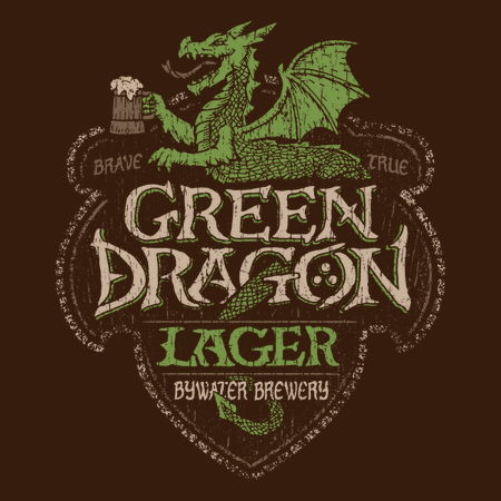 Green Dragon Lager T-Shirt thumbnail