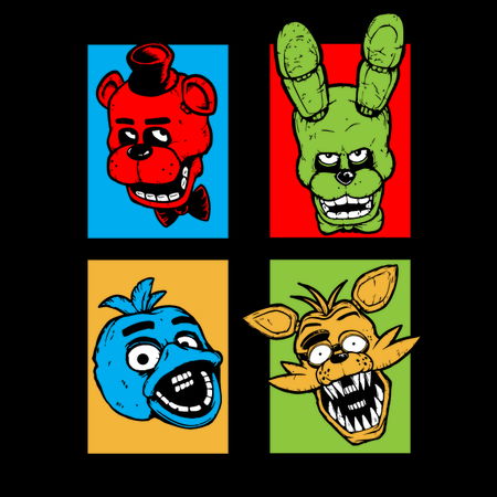 Five Nights Pop Art T-Shirt thumbnail