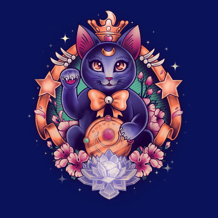 Maneki Luna T-Shirt thumbnail