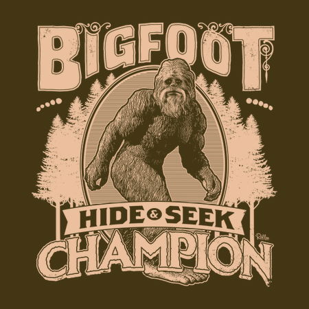 sasquatch t shirt hide and seek