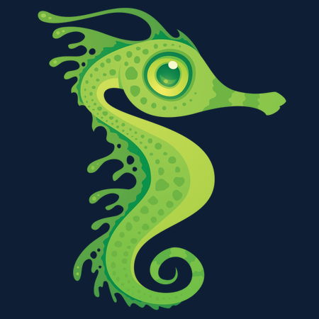 leafy green seahorses