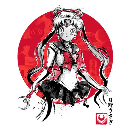 Pretty Guardian Sumi-E T-Shirt thumbnail