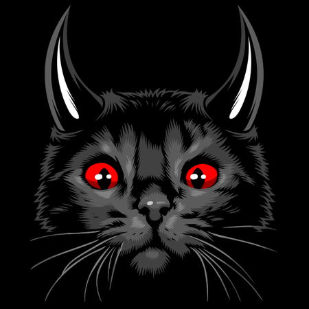 Lucifer Cat Sticker Cat lucifer - NeatoShop