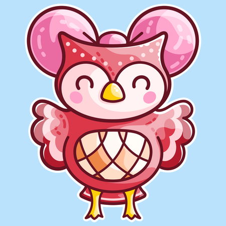 Cute Celeste Owl Neatoshop