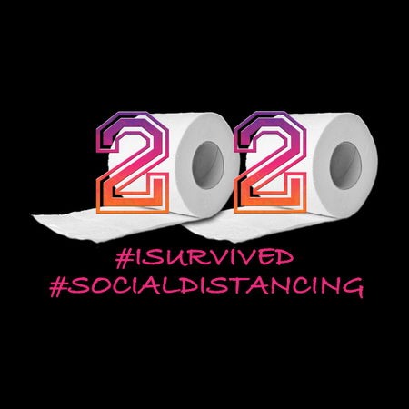 I Survived Class of 2020 Set of 4 Buttons SOCIAL-SE-038-X4 Social Distancing