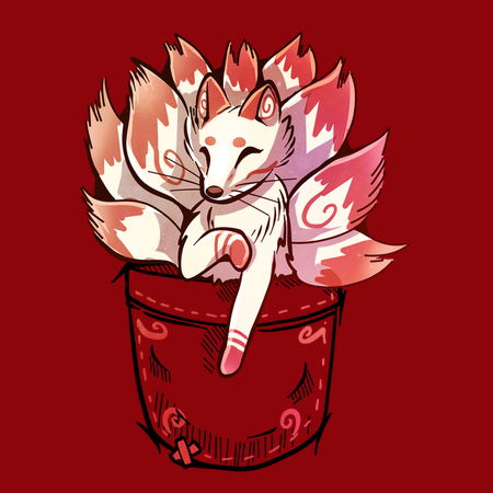 Pocket Cute Kitsune Fox Neatoshop