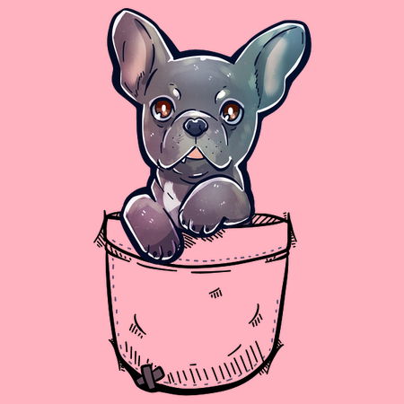 Pocket Cute French Bulldog Dog - NeatoShop