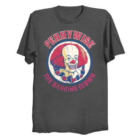 Pennywise - Dancing Clown - Vintage Distressed Horror - Creepy Circus tiny thumbnail