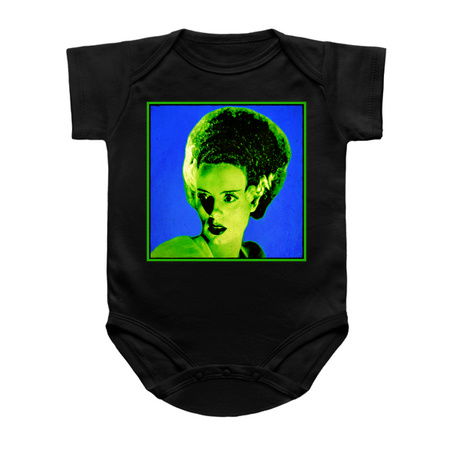 Blue and Green Bride of Frankenstein Pop Art tiny thumbnail