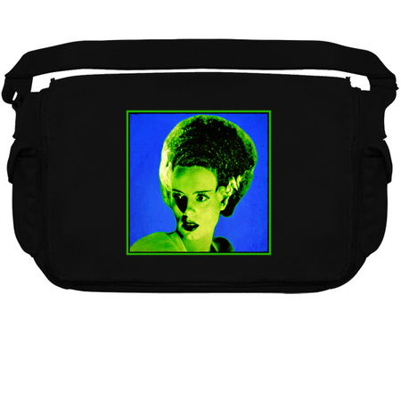 Blue and Green Bride of Frankenstein Pop Art tiny thumbnail