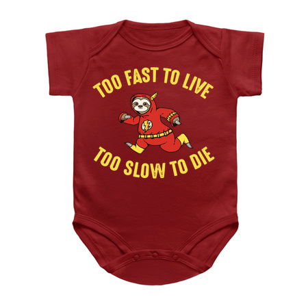 Too Fast to Live Too Slow to Die Flash Sloth Funny Speed Fast Sloth Humor tiny thumbnail