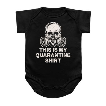This Is My Quarantine Shirt Funny Skull With Mask Tee tiny thumbnail