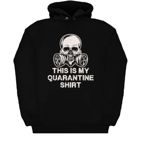This Is My Quarantine Shirt Funny Skull With Mask Tee tiny thumbnail