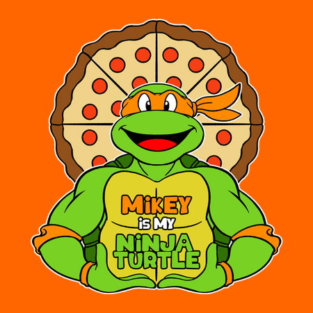 My (Orange) Ninja Turtle - NeatoShop