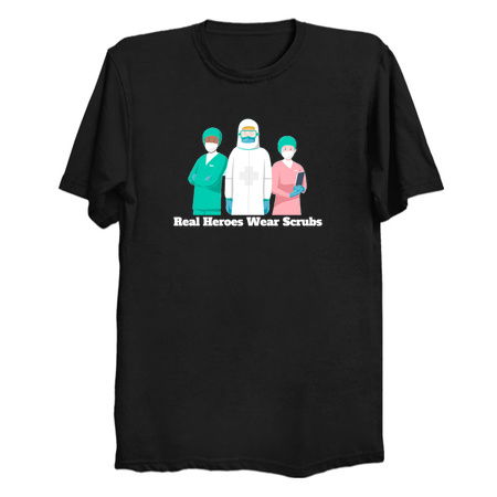 Real Heroes Wear Scrubs - Doctor Gift, Nurse Gift, Doctor Appreciation, Nurse Appreciation tiny thumbnail