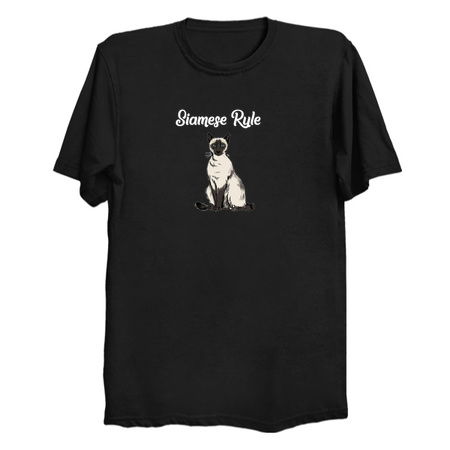 Siamese Cat Shirt - Siamese Rule - Siamese Cat Gift For Cat Lover - Siamese Cat tiny thumbnail