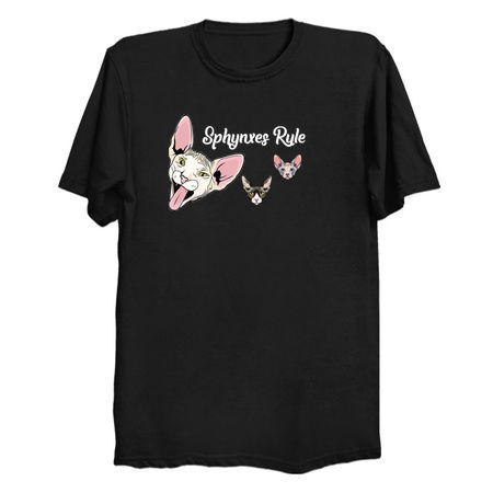 Sphynx Cat Gift - Sphynxes Rule - Cat Lover Gifts tiny thumbnail