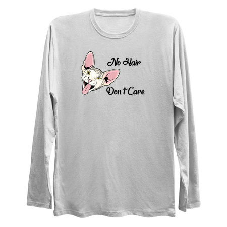 Funny Sphynx Cat Gift - No Hair Don’t Care - Hairless Cat Gift - Gift For Cat Lovers tiny thumbnail