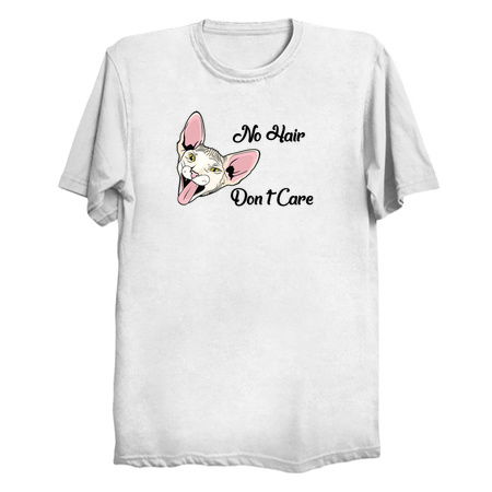 Funny Sphynx Cat Gift - No Hair Don’t Care - Hairless Cat Gift - Gift For Cat Lovers tiny thumbnail