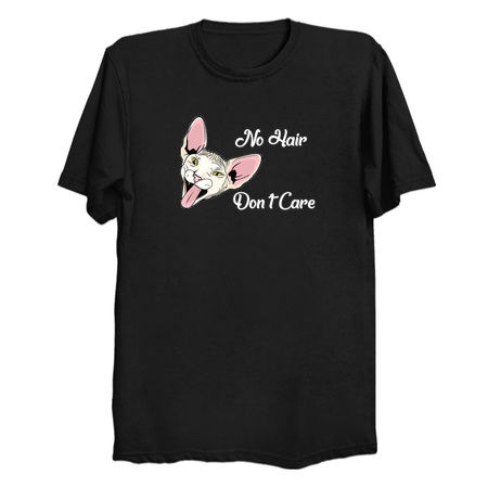 Funny Sphynx Cat Gift - No Hair Don’t Care - Funny Hairless Cat Gift tiny thumbnail