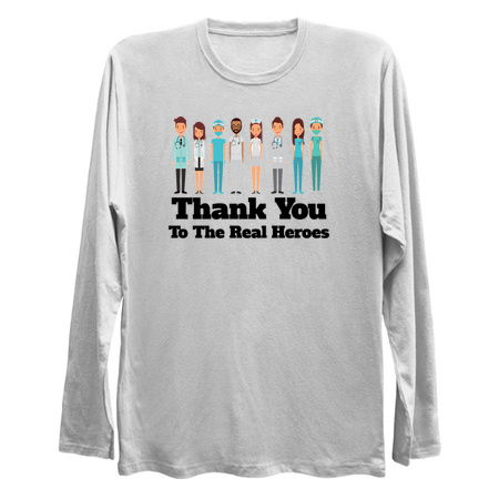 Thank You To The Real Heroes - Thank You Doctors And Nurses - Thank You Essential Workers tiny thumbnail