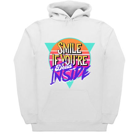 Smile if You're Dead Inside. Retro Vintage Dark Humor tiny thumbnail