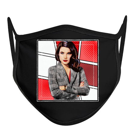 Power Red Alana Bloom Red and Gray Comic Style tiny thumbnail