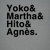 Yoko & Martha &  Hito &  Agnès. tiny thumbnail