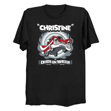 Vintage Cartoon Christine - Stephen King - Killer Car - Creepy Cute Horror tiny thumbnail