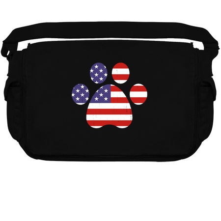 Patriotic Dog Paw T-Shirt Great Gift for 4th of July tiny thumbnail