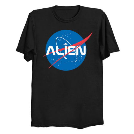 Alien NASA Explorer T-Shirt - NeatoShop