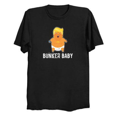 Trump Bunker Baby - Trump Bunker Boy, Anti Trump Gift tiny thumbnail