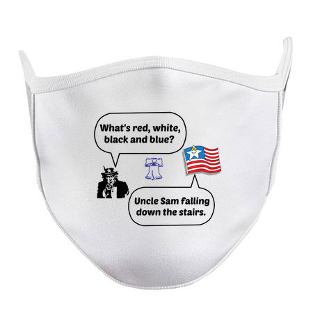 Uncle Sam falling down the stairs. tiny thumbnail