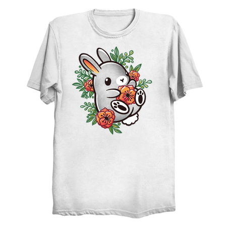 floral cute bunny - NeatoShop