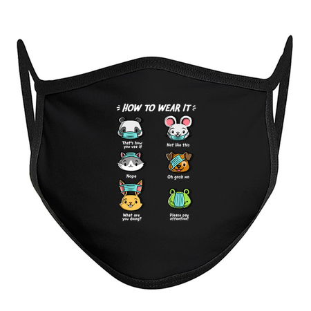 How not to wear a face mask animals cute funny tiny thumbnail