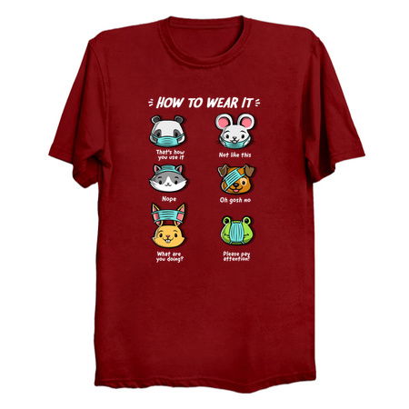 How not to wear a face mask animals cute funny tiny thumbnail