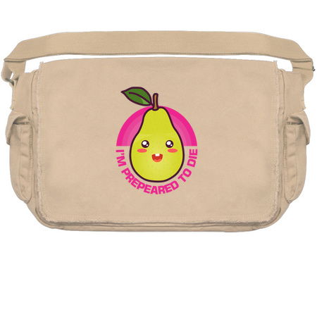 Prepeared To Die Kawaii Pear Pun Sad Fruit Existential Dread tiny thumbnail