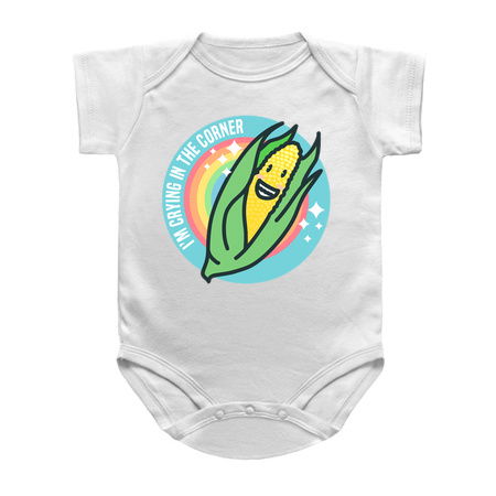 Crying In The Corner Sad Corn Depressing Fruit Pun Existential Dread tiny thumbnail