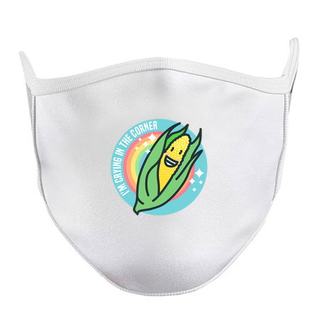 Crying In The Corner Sad Corn Depressing Fruit Pun Existential Dread tiny thumbnail