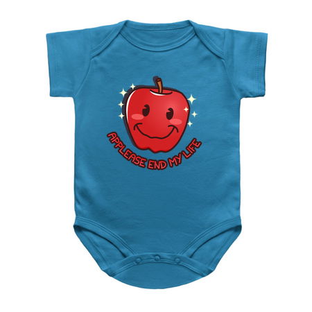 Cute Apple Pun Sad Fruit Depressing Punny Existential Anxiety tiny thumbnail