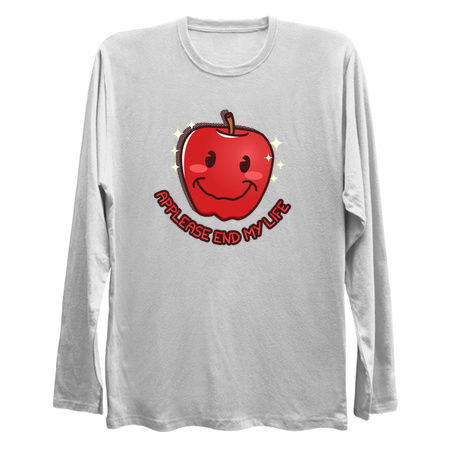 Cute Apple Pun Sad Fruit Depressing Punny Existential Anxiety tiny thumbnail