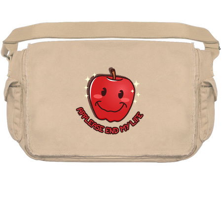 Cute Apple Pun Sad Fruit Depressing Punny Existential Anxiety tiny thumbnail