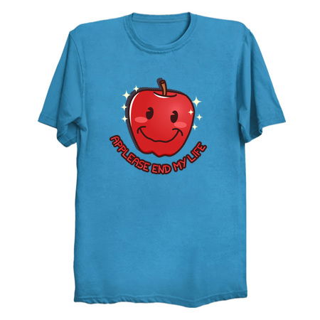 Cute Apple Pun Sad Fruit Depressing Punny Existential Anxiety tiny thumbnail