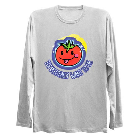 Tomatotaly Want To Die Depressed Tomato Sad Fruit Pun Existential Dread tiny thumbnail