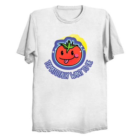 Tomatotaly Want To Die Depressed Tomato Sad Fruit Pun Existential Dread tiny thumbnail