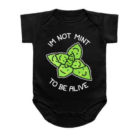 Not Mean To Be Alive Mint Leaves Sad Plant Pun Existential Crisis tiny thumbnail