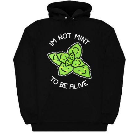 Not Mean To Be Alive Mint Leaves Sad Plant Pun Existential Crisis tiny thumbnail