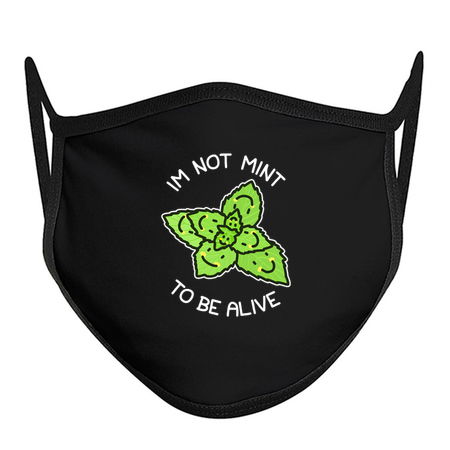 Not Mean To Be Alive Mint Leaves Sad Plant Pun Existential Crisis tiny thumbnail