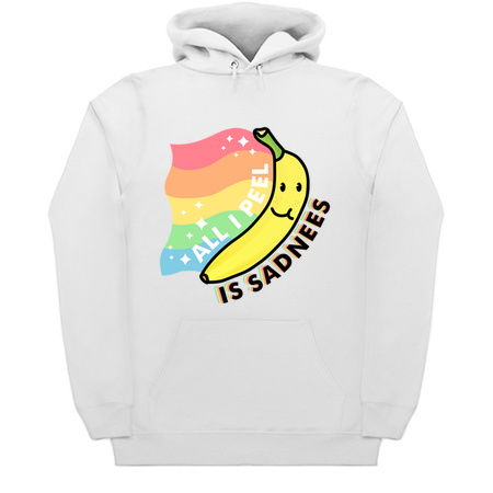 Banana Peel Sadness Cute Sad Fruit Punny Existential Dread tiny thumbnail
